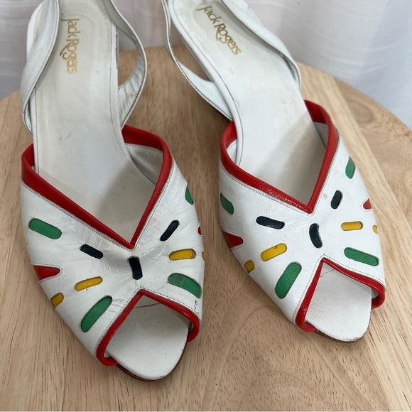 Vintage Leather Jack Rogers Wedge - Picture 2 of 10